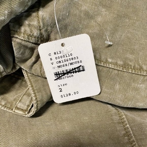 NWT Free People Desert Daze Harem Cargo Pants High Rise Relaxed Army Green - Picture 2 of 12